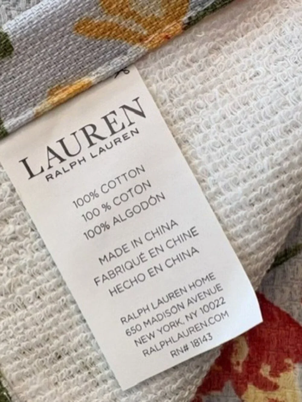 Lauren Ralph Lauren Kitchen Towels Dishcloths 3pc Floral Yellow White Stripe NWT